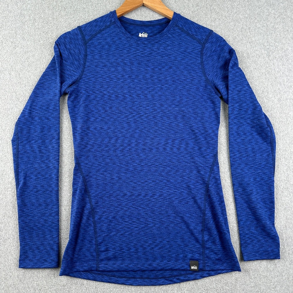 REI Co-op Shirt Womens XS Long Sleeve Space Dye Blue Active Base Layer